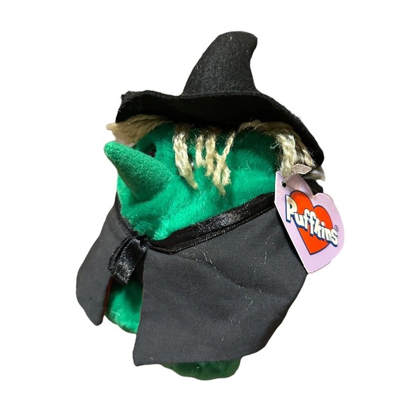 - Puffkins Plush Witch Hazel 1994 Halloween Stuffed Animal Swibco Vintage - Picture 3 of 7